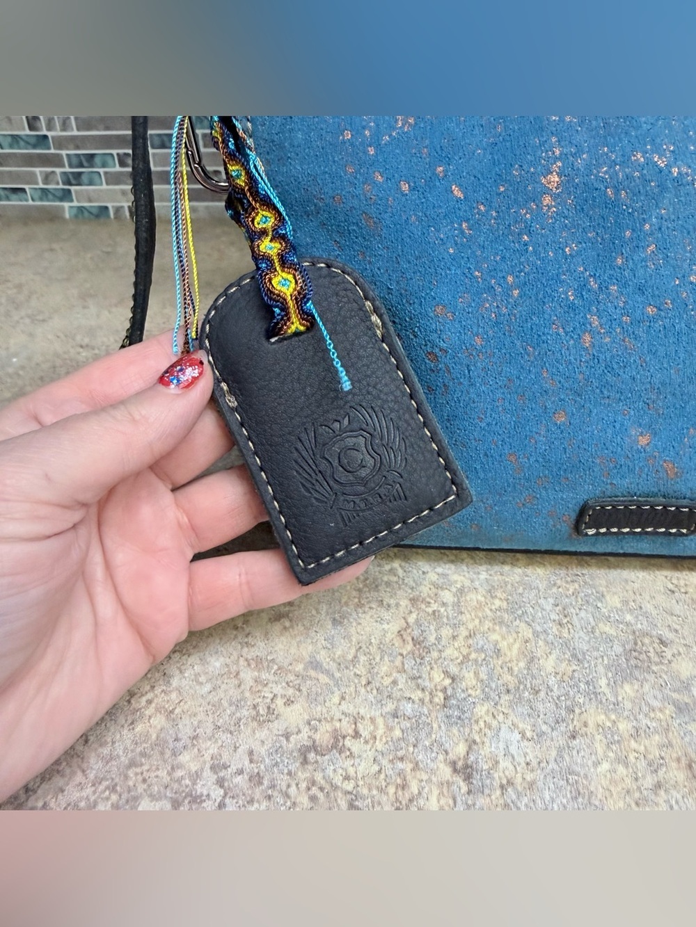 NWT Consuela Midtown Crossbody and Pouch Nila Blue purse - Picture 3 of 15